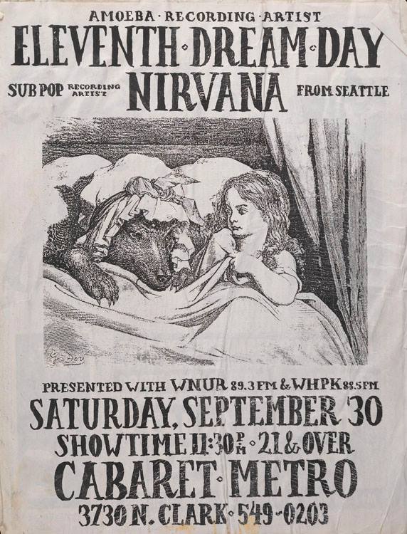 Flyer Nirvana no Cabaret Metro